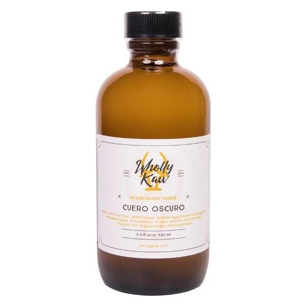 WhollyKaw Wholly Kaw Cuero Oscuro Shaving Collection Shaving Set Sienna Aftershave Toner 4 oz