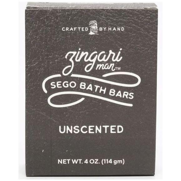 Zingari Man Zingari Man Unscented Sego Bath Bar 4 Oz Bath Bar Dim Gray