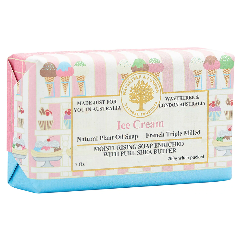 Wavertree & London Wavertree & London Australian Natural Ice Cream Luxury Soap Bar 7 Ounces Luxury Soap Bar Light Gray