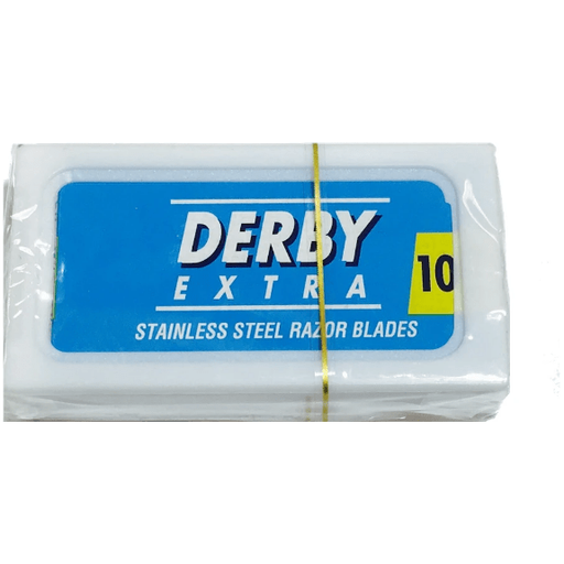 Derby Derby Stainless Steel Double Edge Razor Blades - 10 Pack Razor Blades Light Gray