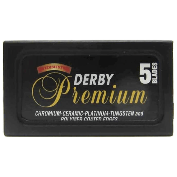 Derby Derby Premium Double Edge Razor Blades - 5 Pack Razor Blades Dark Slate Gray