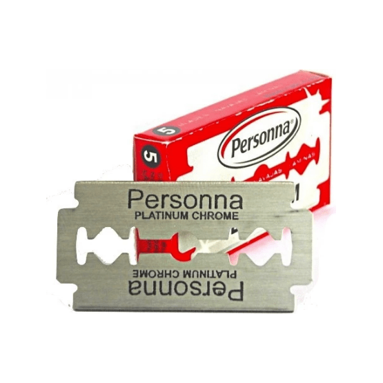 Personna Personna Red Stainless Steel Double Edge Razor Blades - 5 Pack Razor Blades Gray
