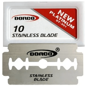 Dorco Dorco St-301 Double Edge Razor Blades 10 Pack Razor Blades Gray