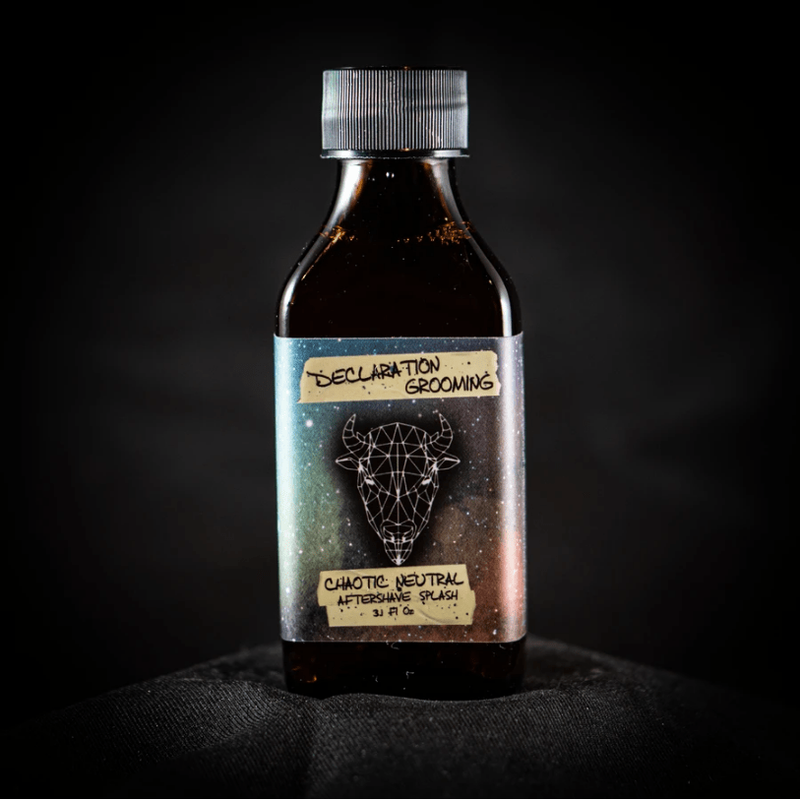Declaration Grooming Declaration Grooming Chaotic Neutral Shaving Collection Shaving Set Black Aftershave Splash 3 oz
