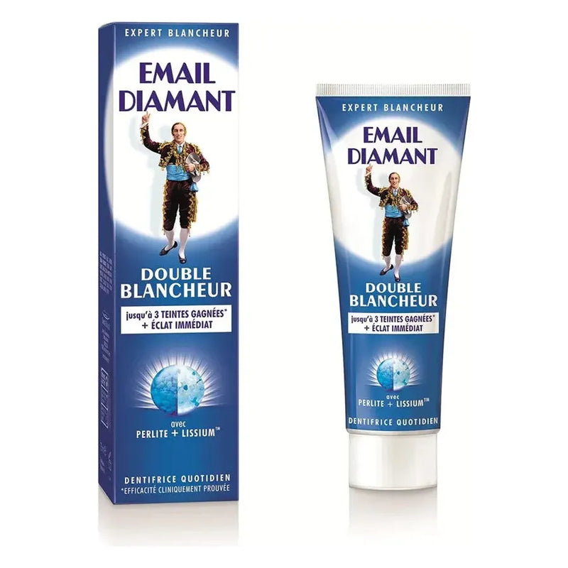 Email diamant Email Diamant Double Blancheur 75ml Toothpaste Dark Slate Blue