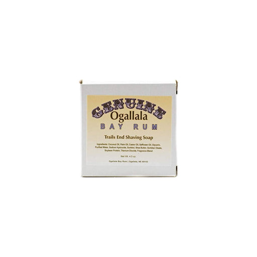 Ogallala Ogallala Bay Rum Trails End Shaving Soap 4.5 Oz Shaving Soap Light Gray