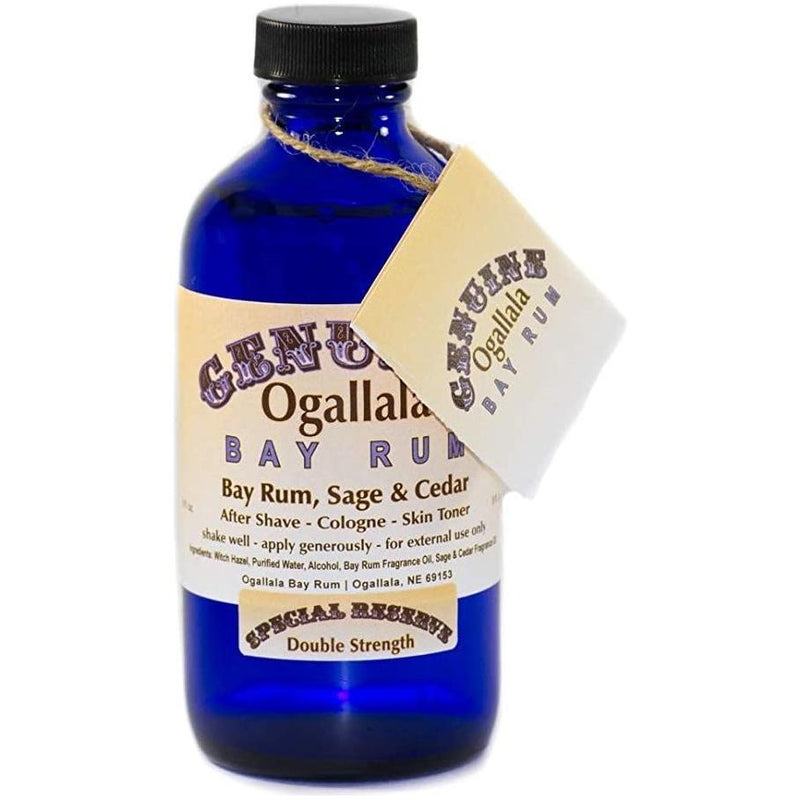 Ogallala Ogallala Bay Rum, Sage & Cedar Double Strength Pre Shave - After Shave - Skin Toner 8 Oz Pre-Shave After Shave - Skin Toner Midnight Blue