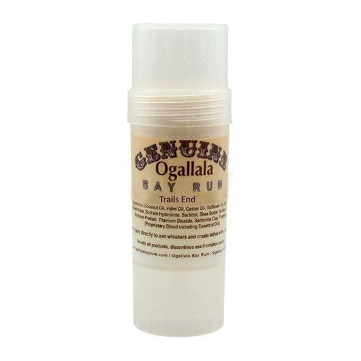 Ogallala Ogallala Bay Rum Trails End Shaving Stick 2.5 Oz Shaving Stick Light Gray