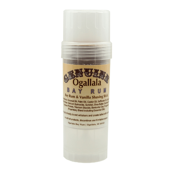 Ogallala Ogallala Bay Rum & Vanilla Shaving Stick 2.5 Oz Shaving Stick Light Gray