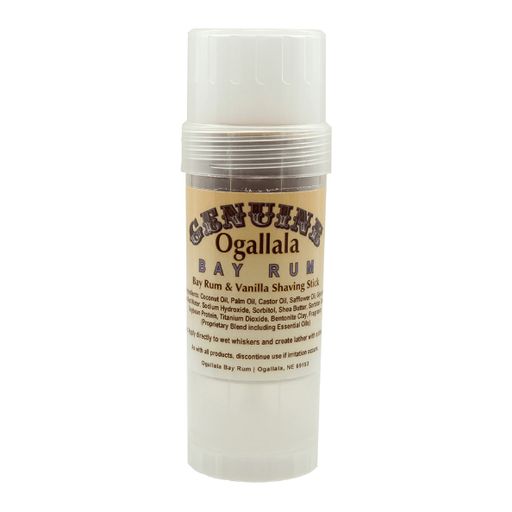Ogallala Ogallala Bay Rum & Vanilla Shaving Stick 2.5 Oz Shaving Stick Light Gray