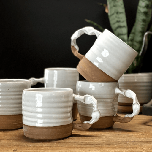 Gravesco Pottery Gravesco Pottery Shaving Mug White Shaving Mug Black