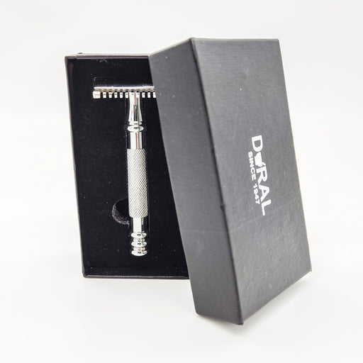 Dural Dural Stounton Open Comb Double Edge Safety Razor + Pouch Safety Razor Dark Slate Gray