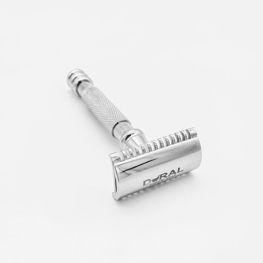 Dural Dural Stounton Open Comb Double Edge Safety Razor + Pouch Safety Razor White Smoke