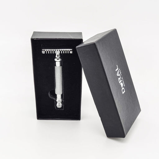 Dural Dural Havick Open Comb Double Edge Safety Razor + Pouch Safety Razor White Smoke