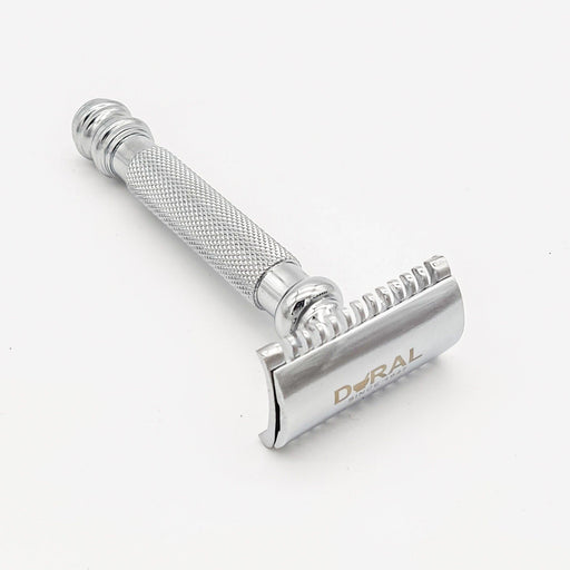 Dural Dural Havick Open Comb Double Edge Safety Razor + Pouch Safety Razor White Smoke