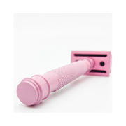 Dural Dural Heavy Stroud Head Double Edge Safety Razor Duty Pink/Black + Pouch Safety Razor White Smoke