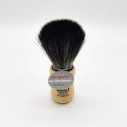 Omega Omega Synthetic Fiber Beard Brush 196228 Beech Wood Handle Beard Brush White Smoke