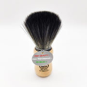 Omega Omega Synthetic Fiber Beard Brush 196228 Beech Wood Handle Beard Brush White Smoke