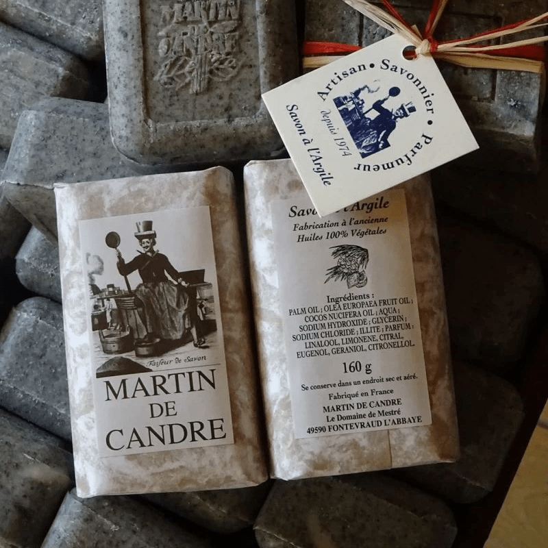 Martin de Candre Martin de Candre Single Solid Soap Collection 100g - 250g Bar Soap Dark Slate Gray L'Argile / 160g