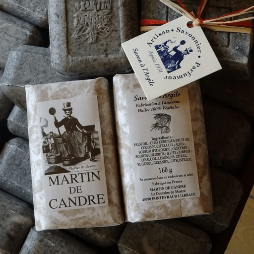 Martin de Candre Martin de Candre Single Solid Soap Collection 100g - 250g Bar Soap Dark Slate Gray L'Argile / 160g