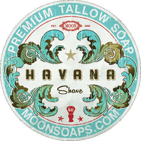 Moon Soaps Moon Soaps Havana Shave Soap 6 Oz Shave Soap Light Gray