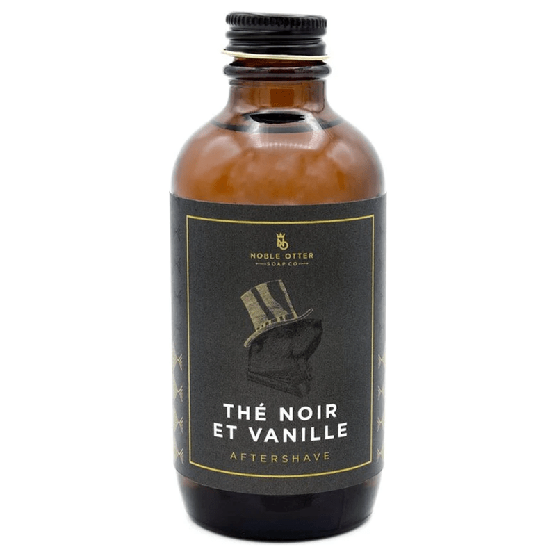 Noble Otter Noble Otter Soap Co. The Noir Et Vanille Shaving Collection Shaving Set Dark Slate Gray Aftershave Splash 4 oz