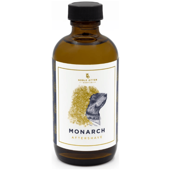 Noble Otter Noble Otter Soap Co. Monarch Shaving Collection Shaving Set Dark Slate Gray Aftershave Splash 4 oz