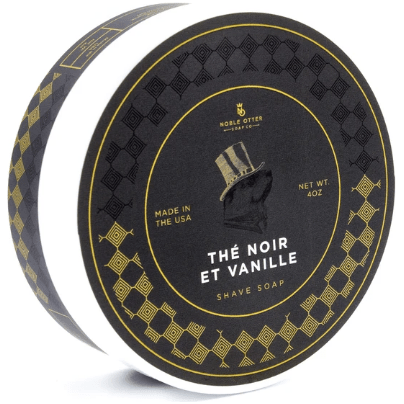 Noble Otter Noble Otter Soap Co. The Noir Et Vanille Shaving Collection Shaving Set Dark Slate Gray Shaving Soap 4 oz