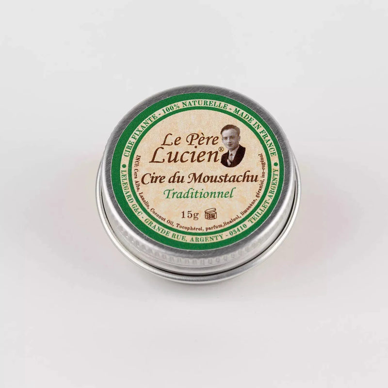 Le Pere Lucien Le Pere Lucien Traditionnel 100% Natural Mustache Wax 30Ml Mustache Wax Light Gray