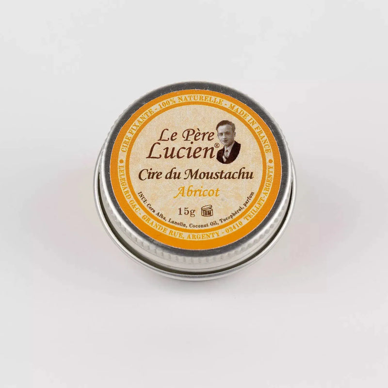 Le Pere Lucien Le Pere Lucien Apricot 100% Natural Mustache Wax 30Ml Mustache Wax Light Gray