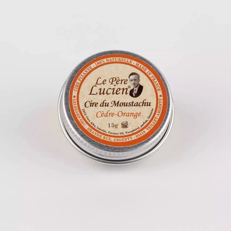 Le Pere Lucien Le Pere Lucien Cedre-Orange 100% Natural Mustache Wax 30Ml Mustache Wax Light Gray