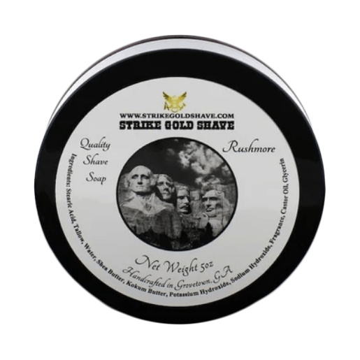Strike Gold Shave Strike Gold Shave Rushmore Shaving Collection Shaving Set Black Shaving Soap 5 oz