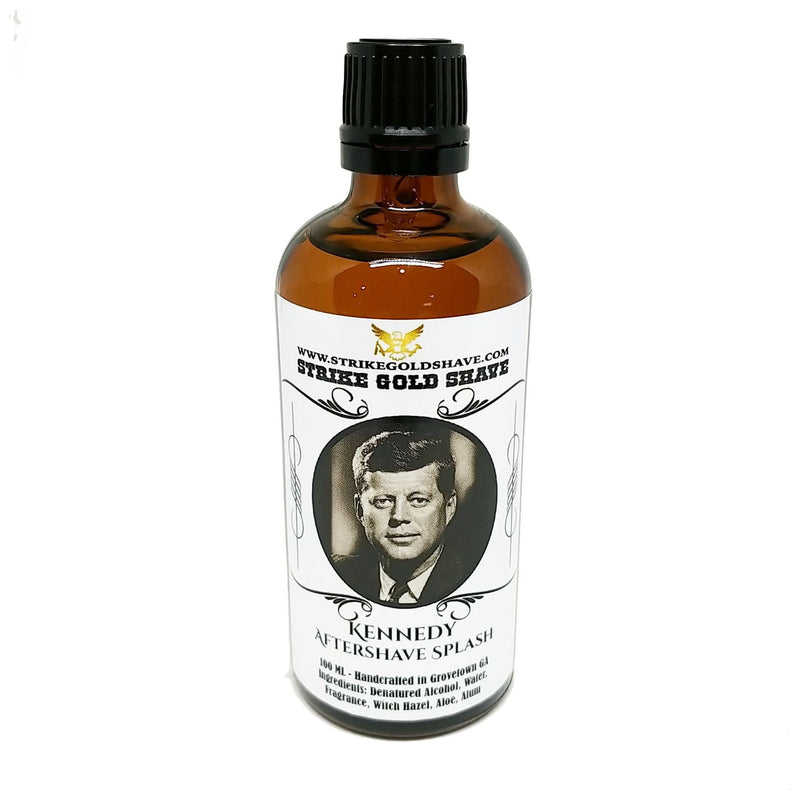 Strike Gold Shave Strike Gold Shave Kennedy Shaving Collection Shaving Set Black Aftershave 3.4 oz