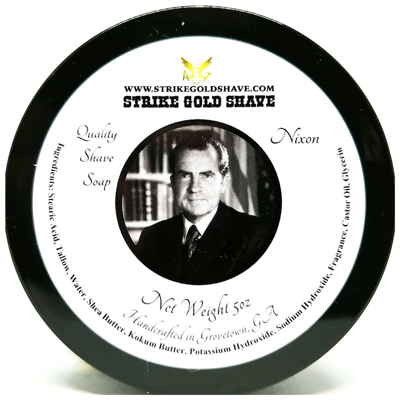 Strike Gold Shave Strike Gold Shave Nixon Shaving Collection Shaving Set Light Gray Shaving Soap 5 oz