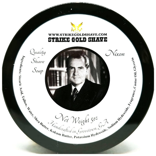 Strike Gold Shave Strike Gold Shave Nixon Shaving Collection Shaving Set Light Gray Shaving Soap 5 oz
