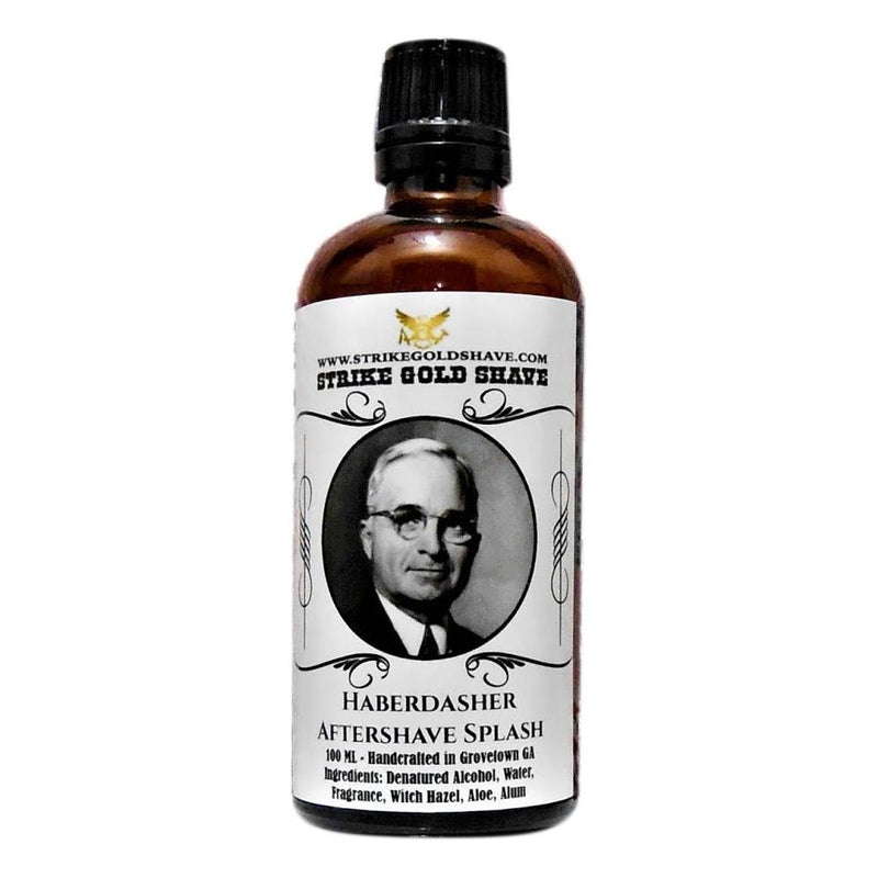 Strike Gold Shave Strike Gold Shave Haberdasher Shaving Collection Shaving Set Black Aftershave 3.4 oz