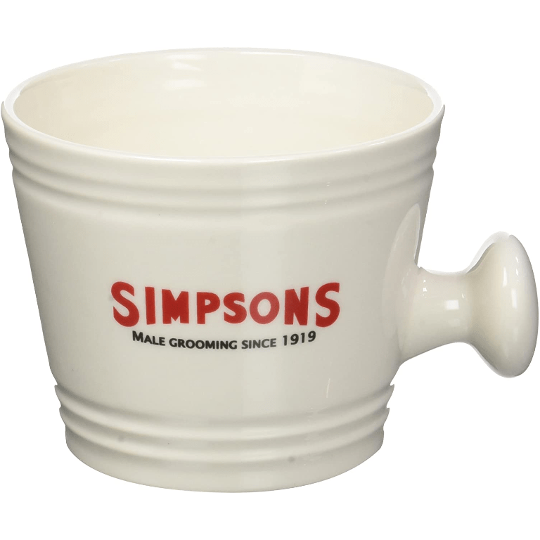 Simpsons Simpsons Large Ceramic Shaving Mug Shaving Mug Light Gray
