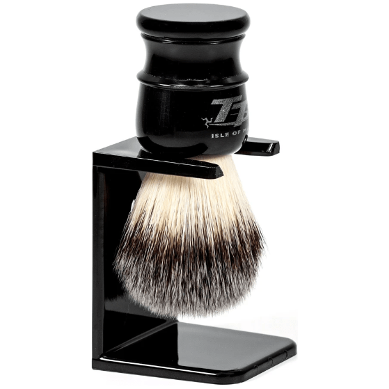 Simpsons Simpsons Limited Edition Petrol Head Synthetic Shaving Brush with Stand Shaving Brush Light Gray