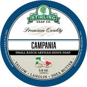 Stirling Soap Co Stirling Soap Co. Campania Shaving Collection Shaving Set Dark Slate Gray Shaving Soap 5.8oz