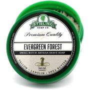 Stirling Soap Co Stirling Soap Co. Evergreen Forest Shaving Collection Shaving Set Light Gray Shaving Soap 3oz
