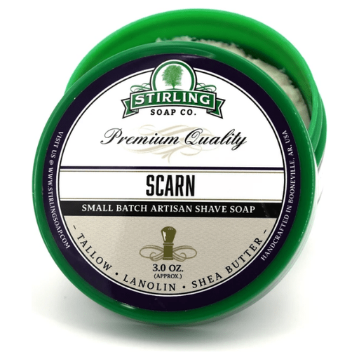 Stirling Soap Co Stirling Soap Co. Scarn Shaving Collection Shaving Set Light Gray Shaving Soap 3oz