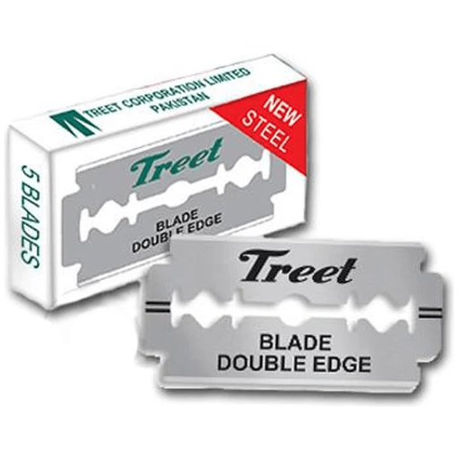 Treet Treet New Steel Double Edge Razor Blades - 10 Pack Razor Blades Gray