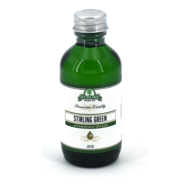 Stirling Soap Co Stirling Soap Co. Stirling Green Shaving Collection Shaving Set Dark Slate Gray Aftershave Splash 2oz