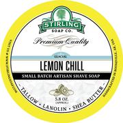 Stirling Soap Co Stirling Soap Co. Glacial - Lemon Chill Shaving Collection Shaving Set Light Goldenrod Shaving Soap 5.8oz