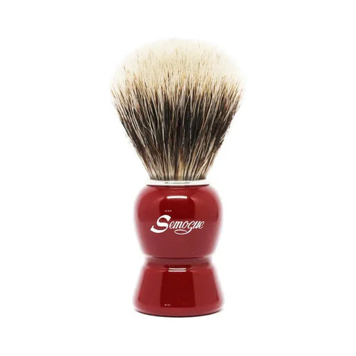 Semogue Semogue Galahad-c3 Finest Badger Shaving Brush - Imperial Red Shaving Brush Antique White