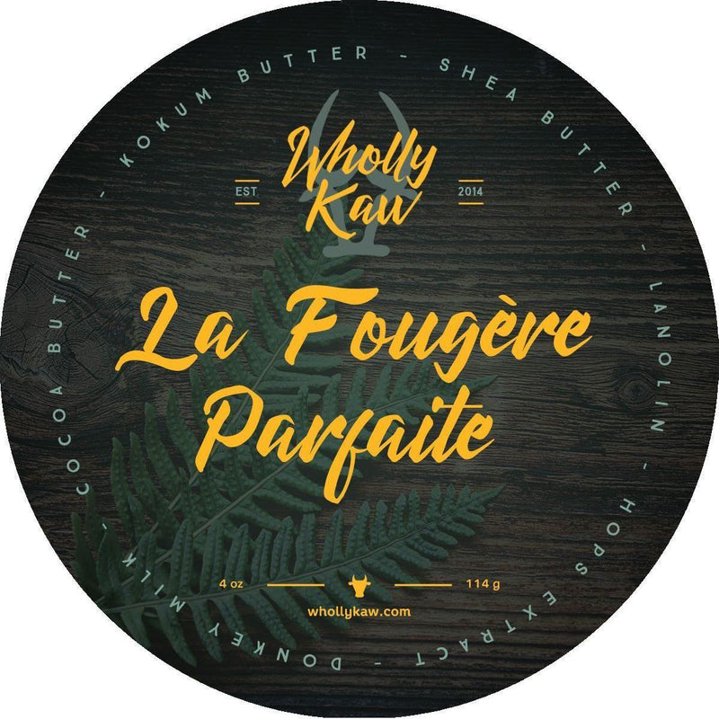 WhollyKaw Wholly Kaw La Fougere Parfaite Shaving Collection Shaving Set Dark Slate Gray Tallow Shaving Soap 4 oz