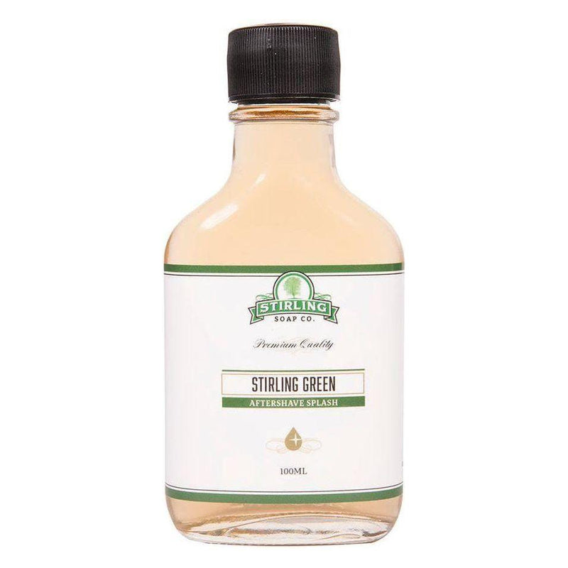 Stirling Soap Co Stirling Soap Co. Stirling Green Shaving Collection Shaving Set Antique White Aftershave Splash 3.3oz