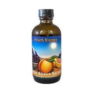 WhollyKaw Wholly Kaw Peach Karma Shaving Collection Shaving Set Dark Slate Gray Aftershave Splash 4 oz,Aftershave Toner 4 oz