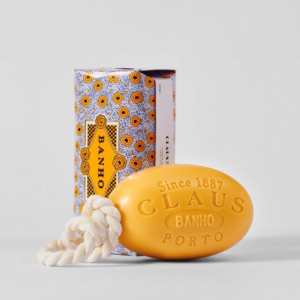 Claus Porto Claus Porto Banho Citron Verbena Soap on a Rope 12.4 Oz Bath Soap Light Gray