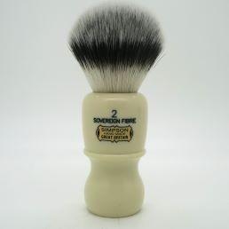 Simpsons Simpson Captain 2 Sovereign Grade Synthetic Fibre Shaving Brush Shaving Brush Light Gray